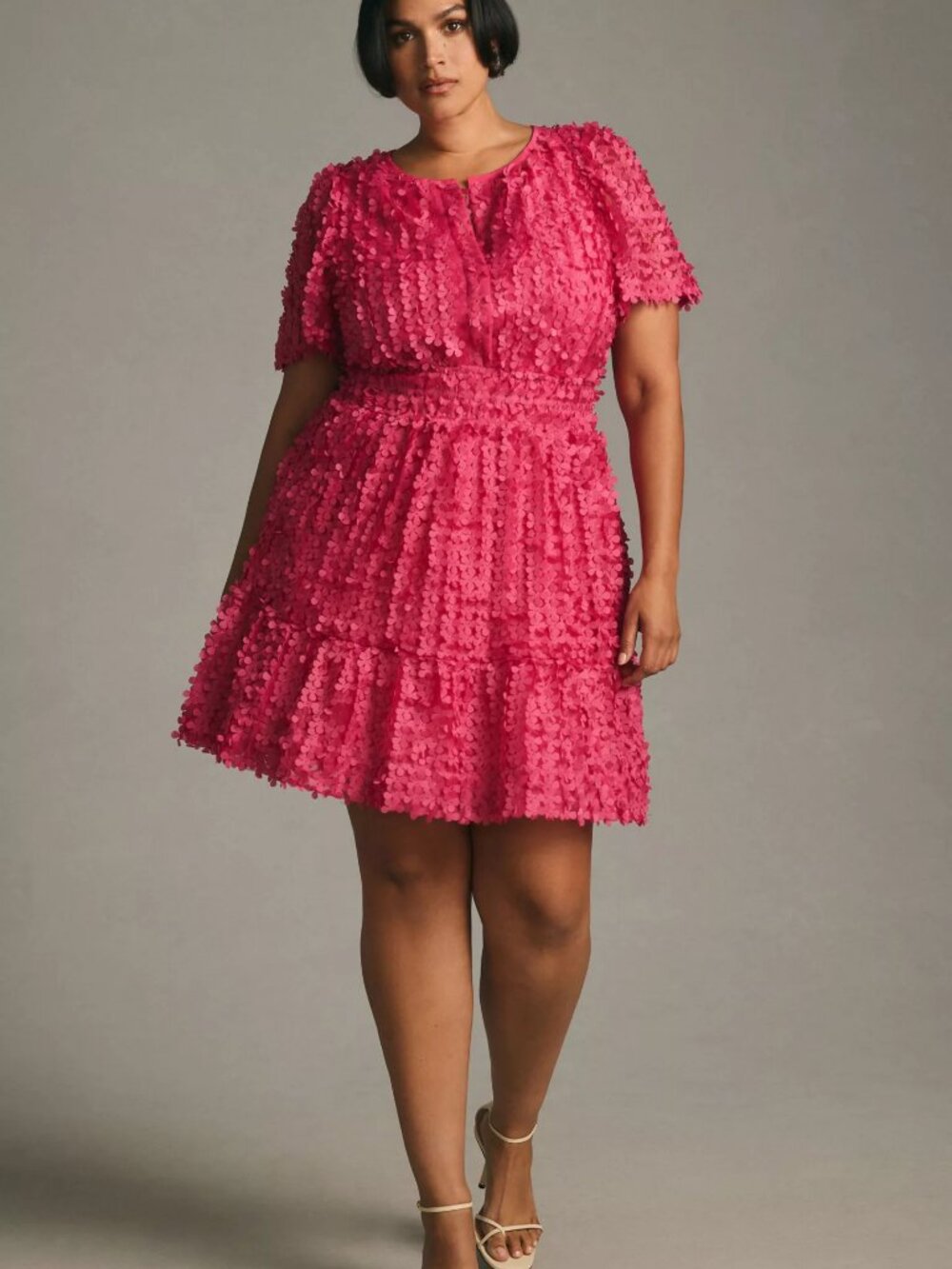 NWOT Anthropologie The Somerset Mini Dress: Floral Appliqué Edition